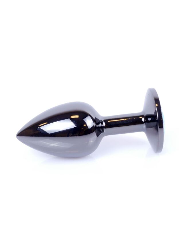Анальна пробка - Jewellery Dark Silver Plug Black