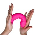 Фаллоимитатор термореактивный Adrien Lastic Hitsens 2 двойной плотности, на присоске, розовый