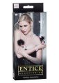 Затискачі для сосків з пір'ям California Exotic Novelties, чорні