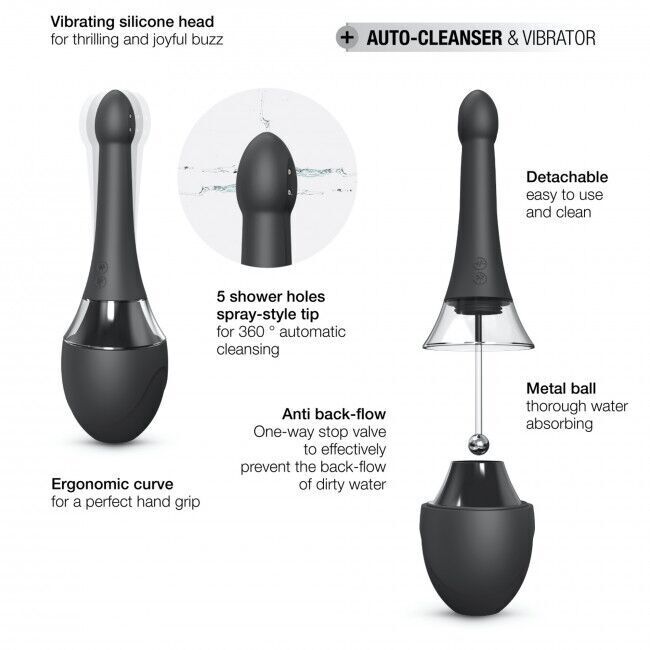Автоматический анальный душ-вибратор Dorcel Douche Mate Pro (мятая упаковка!!!)