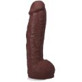 Фалоімітатор Doc Johnson The Realistic Cock ULTRASKYN - 12 Inch Hung with Balls Chocolate