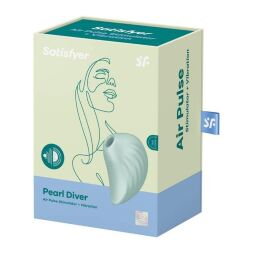Вакуумный клиторальный вибратор - Satisfyer Pearl Diver Mint