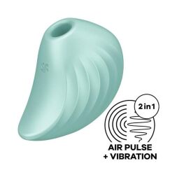 Вакуумный клиторальный вибратор - Satisfyer Pearl Diver Mint