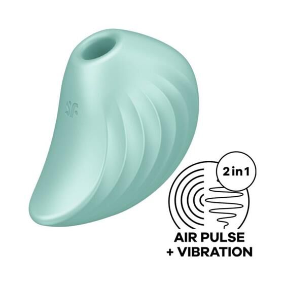 Вакуумний кліторальний вібратор - Satisfyer Pearl Diver Mint