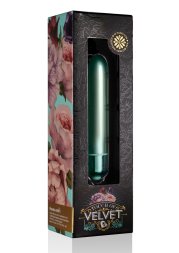 Зеленая вибропуля Rocks Off RO-90mm Touch of Velvet Aqua Lily матовая