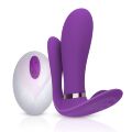 Вибромассажер с анальным и клиторальным стимулятором, и подогревом Boys of Toys - Remote wearable vibrator PURPLE, BS561007-2