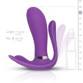 Вибромассажер с анальным и клиторальным стимулятором, и подогревом Boys of Toys - Remote wearable vibrator PURPLE, BS561007-2