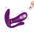 Вибромассажер с анальным и клиторальным стимулятором, и подогревом Boys of Toys - Remote wearable vibrator PURPLE, BS561007-2