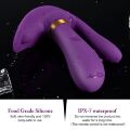 Вибромассажер с анальным и клиторальным стимулятором, и подогревом Boys of Toys - Remote wearable vibrator PURPLE, BS561007-2