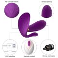 Вибромассажер с анальным и клиторальным стимулятором, и подогревом Boys of Toys - Remote wearable vibrator PURPLE, BS561007-2