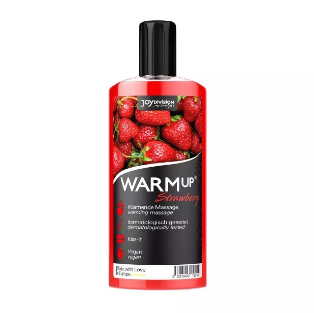 Массажное масло с разогревающим эффектом WARMup Strawberry, 150 мл