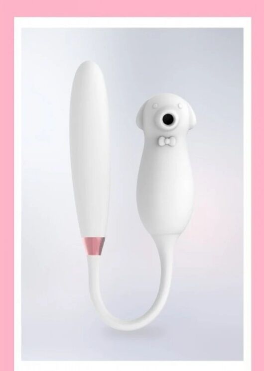Вібратор подвійний білий Elva Dual Purpose (white)