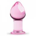 Пробка стекло розовая Gildo Pink Glass Buttplug No. 26