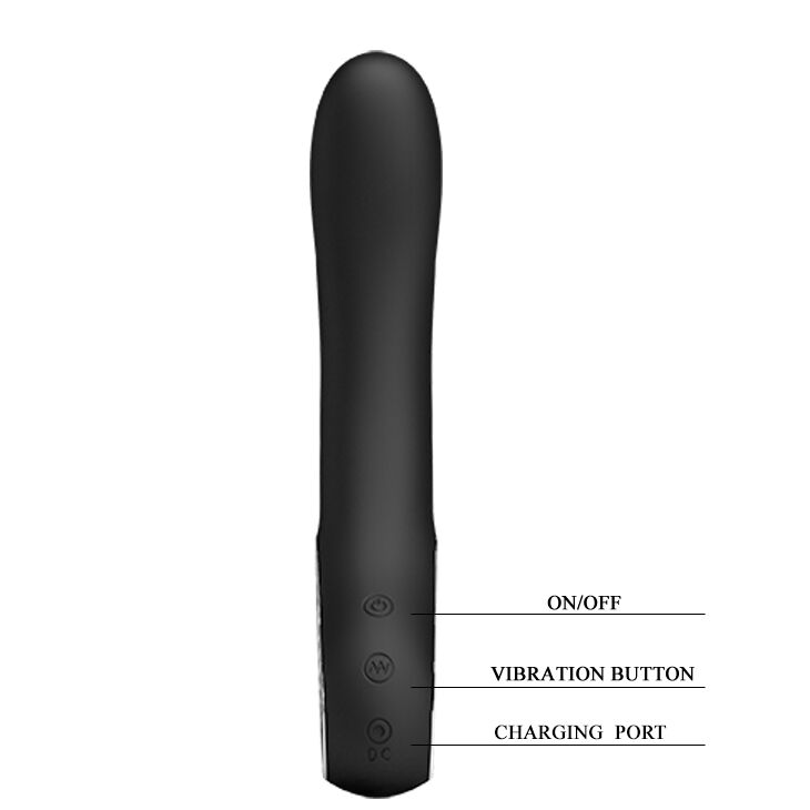 Вибратор для точки G – Pretty Love Alston Vibrator Black