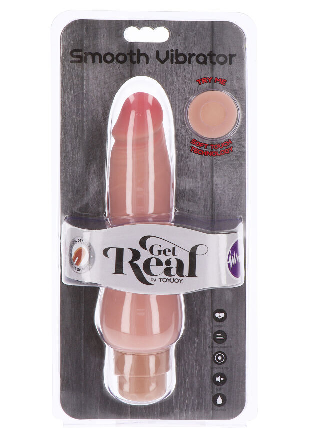 Get Real Dual Density Smooth Vibrator реалистичный вибратор, 16х4 см