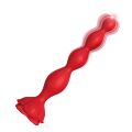 Яскравий анальний вібростимулятор у насиченому червоному кольорі - Rosestick Red, 9 Vibration Functions