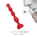 Яскравий анальний вібростимулятор у насиченому червоному кольорі - Rosestick Red, 9 Vibration Functions