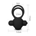 Ерекційне віброкільце Power Clit Cockring, Black