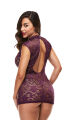 Платье LACE KEYHOLE MINI DRESS PURPLE, S/M