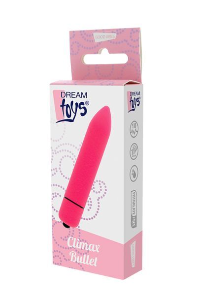 Міні вібромасажер DREAM TOYS 10-SPEED CLIMAX BULLET PINK