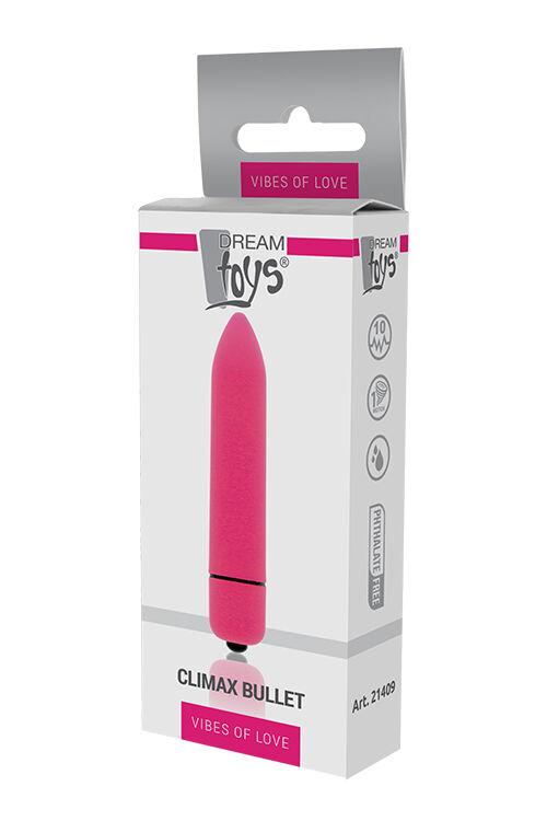 Міні вібромасажер DREAM TOYS 10-SPEED CLIMAX BULLET PINK