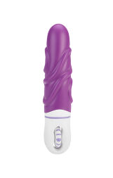 Роскошный вибратор с выпуклыми ребрышками для стимуляции AMOR BIG VIBRATOR BRUCE Violet (Приложение НЕ Функционирует!)