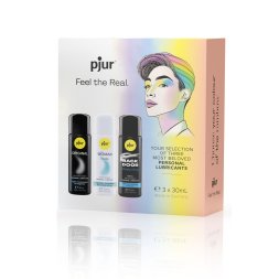Набор лубрикантов pjur Pride Box 3х30 мл, 2 смазки на водной основе и 1 на силиконовой.
