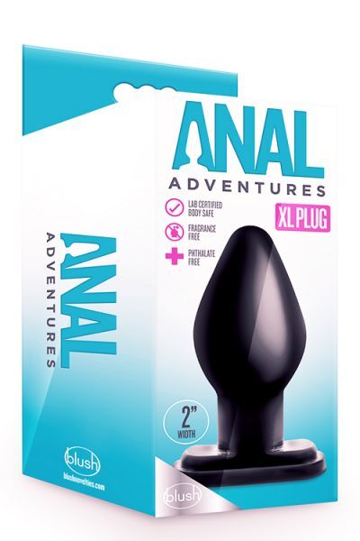 Анальный плаг ANAL ADVENTURES PLEASURE PLUG BLACK