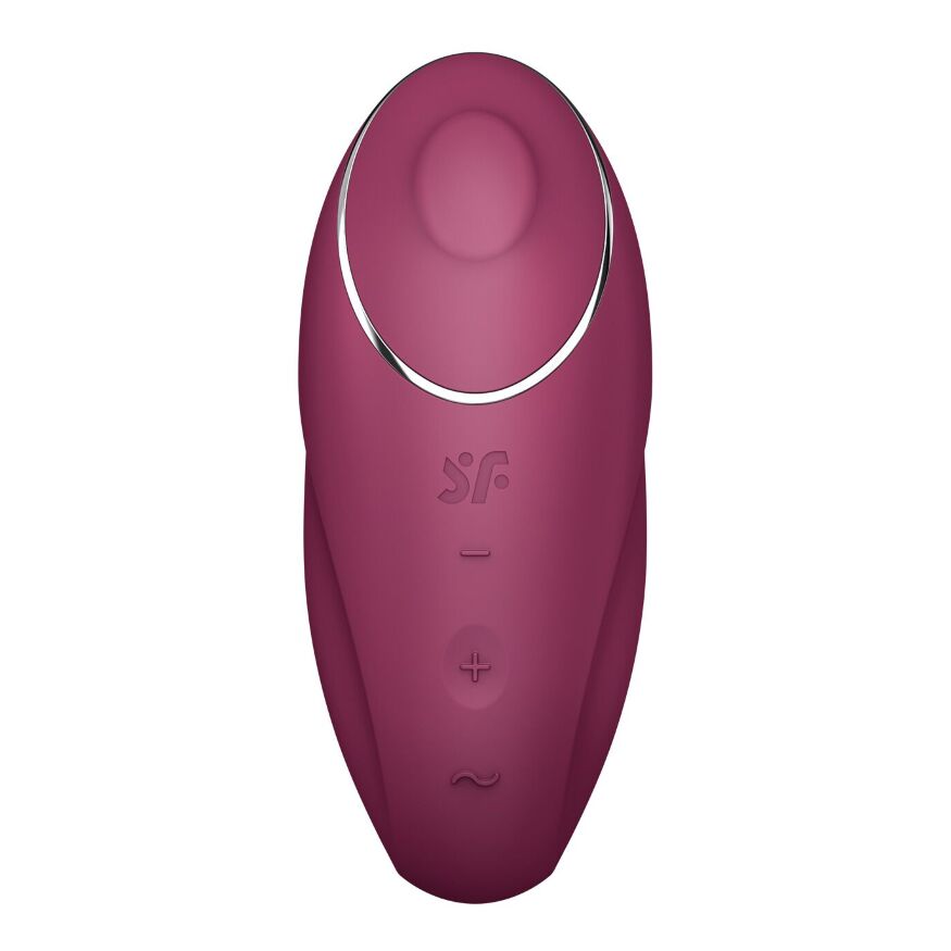 Вибростимулятор-пульсатор Satisfyer Tap &amp; Climax 1 Red, эффект постукивания пальцем, 2 мотора