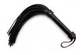 Флоггер с красным сердцем DS Fetish Flogger black with red heart