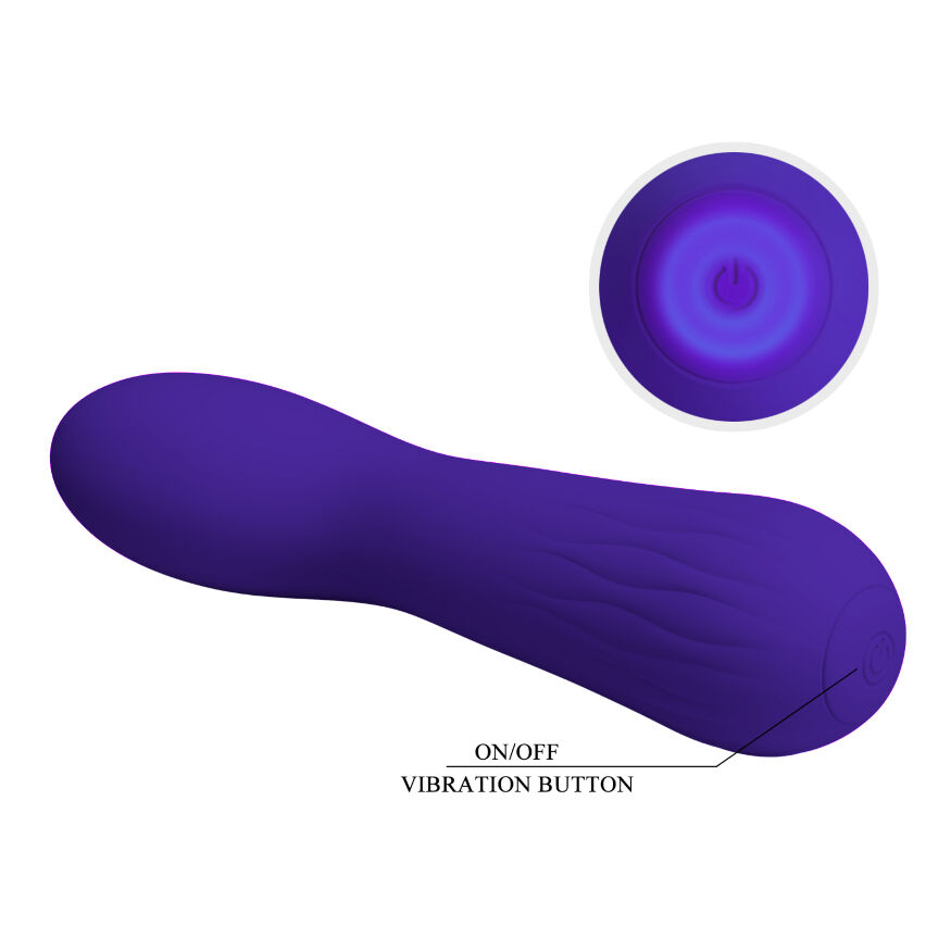 Вибромассажер для стимуляции точки G Pretty Love - Faun Dark Purple, BI-014724-3