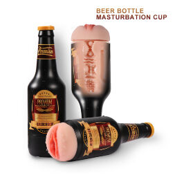 Мастурбатор-вагіна пляшка Beer bottle masturbation Cup
