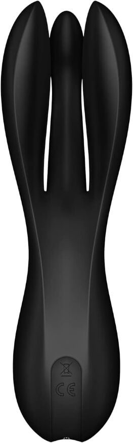 Клиторальный вибратор Satisfyer Threesome 2 Black, 3 гибкие пальчики, 3 мотора