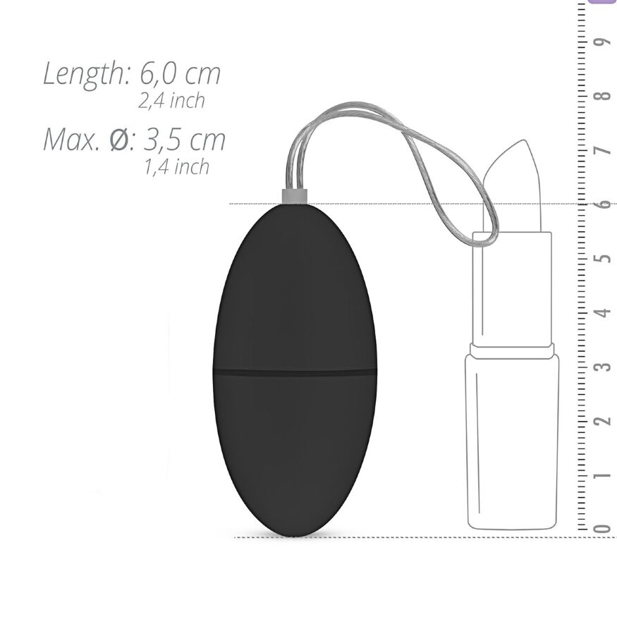 Віброяйце з пультом Easytoys Remote Control Vibrating Egg, чорний
