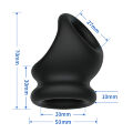 Эрекционное кольцо Crazy Bull - Oberon Silicone Cock Ring, BI-210240