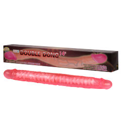 Дуже гнучкий двосторонній фалоімітатор Double Dong Pink, 14"