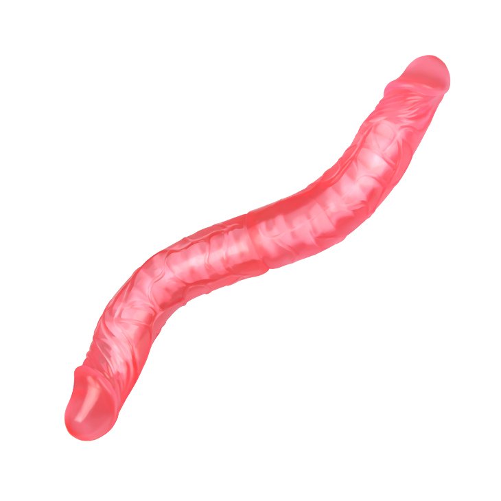 Очень гибкий двухсторонний фаллоимитатор Double Dong Pink, 14"