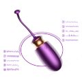 Віброяйце - Vibrating Silicone Love Egg Purple, USB, 10 Function, Heating, Voice Control