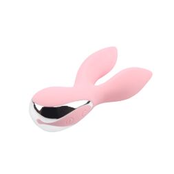 Вибратор с 2 отростками Chisa Aphrovibe Light Pink Oh My Rabbit