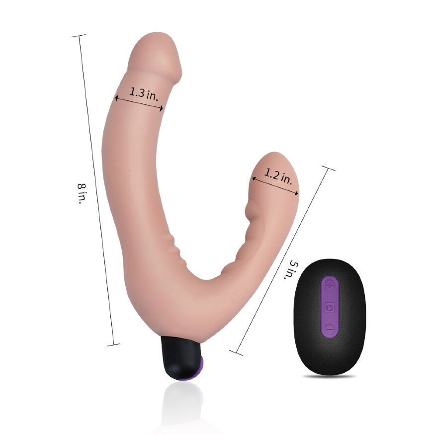 Лезбійський страпон - IJOY Rechargeable Strapless Strap-On Remote Controlled