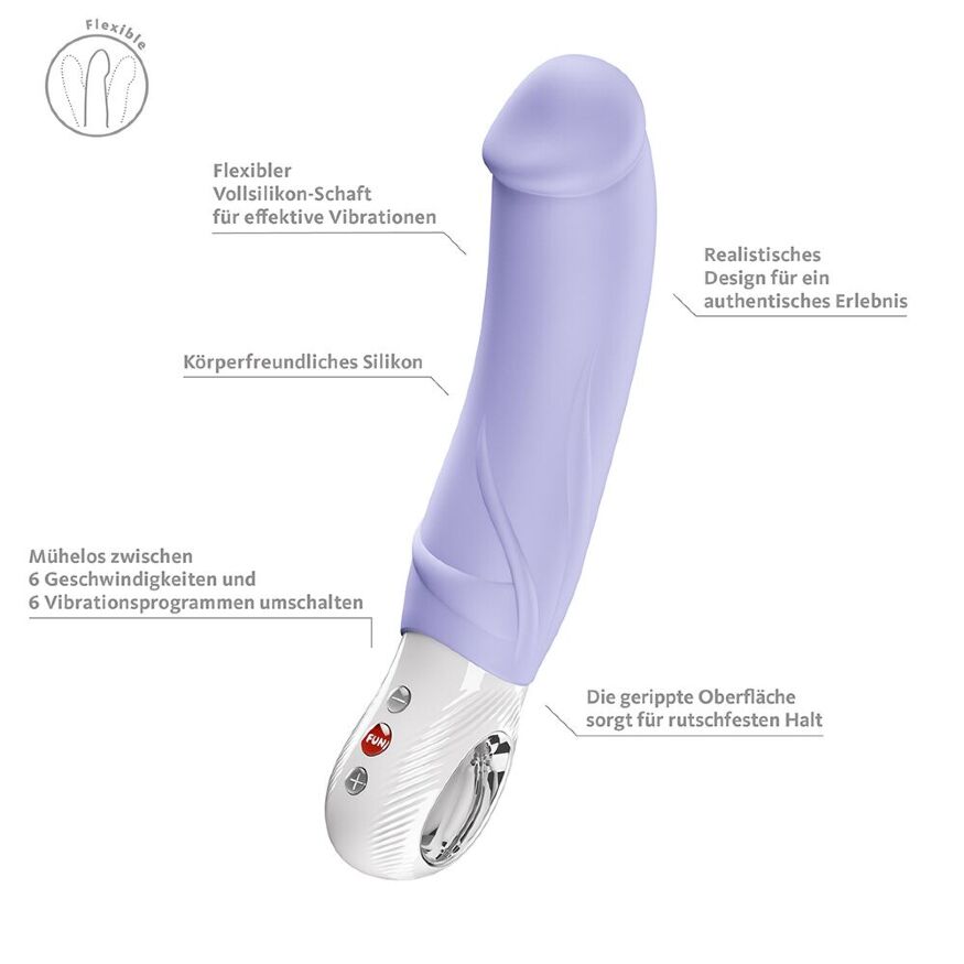 Вибратор для точки G Fun Factory BIG BOSS Purple, очень мощный, 23,5 см