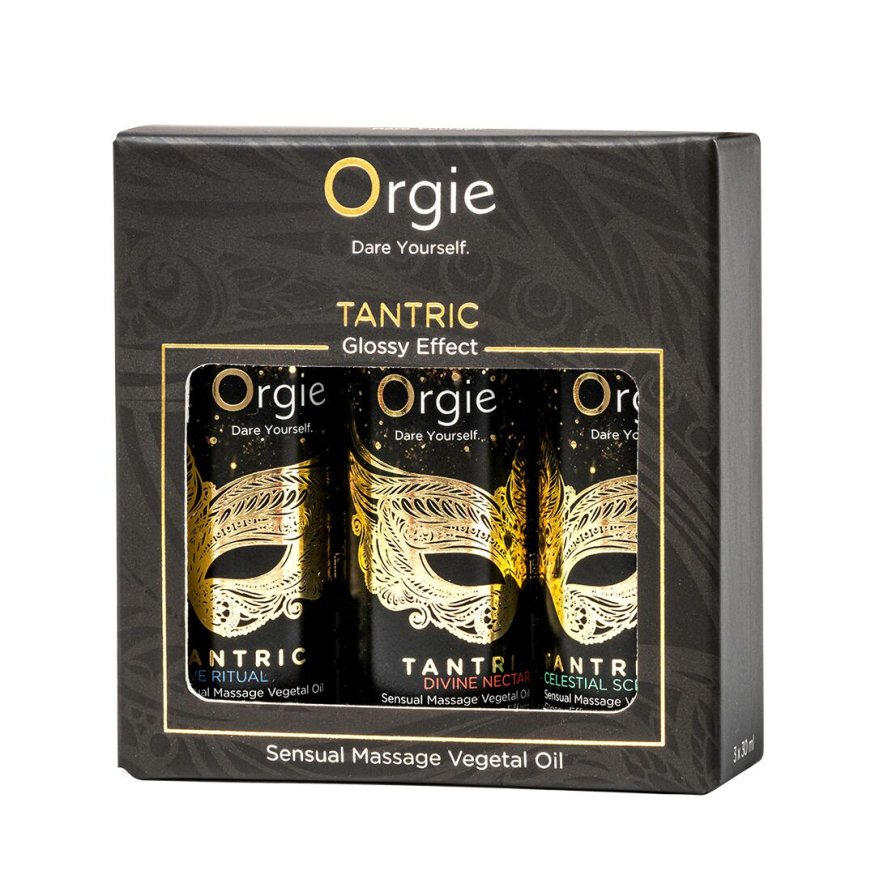 Набір олій для тантричного масажу Orgie  -  Tantric Mini Size Collection (3х30 мл), зволоження