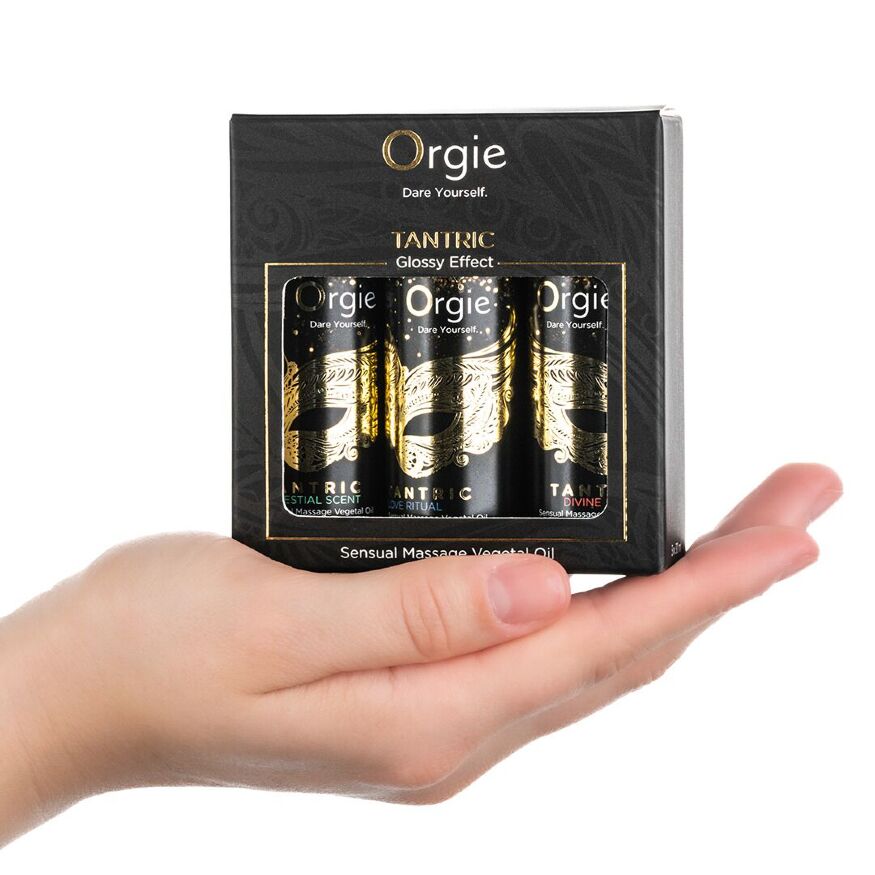 Набір олій для тантричного масажу Orgie  -  Tantric Mini Size Collection (3х30 мл), зволоження