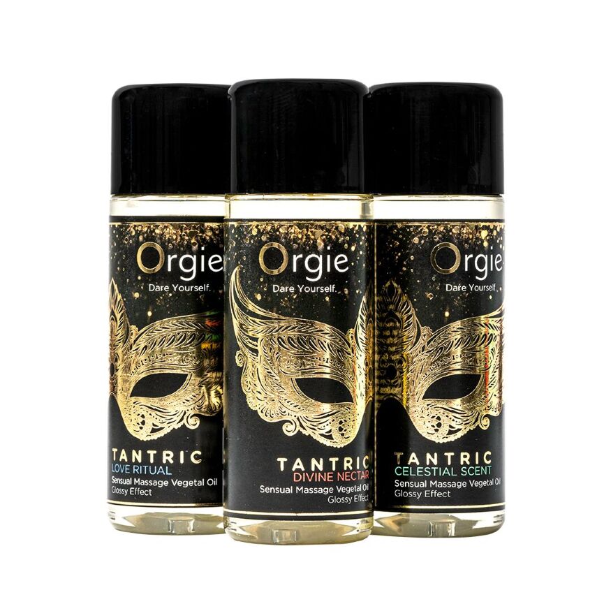 Набір олій для тантричного масажу Orgie  -  Tantric Mini Size Collection (3х30 мл), зволоження