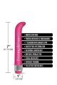 Вибратор Buzzed G-spot Vibe, ярко розовый, 17,7 см
