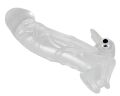 Прозора насадка на член з м'якого еластичного матеріалу Chrystal Skin Penis Sleeve Vibro