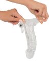 Прозора насадка на член з м'якого еластичного матеріалу Chrystal Skin Penis Sleeve Vibro