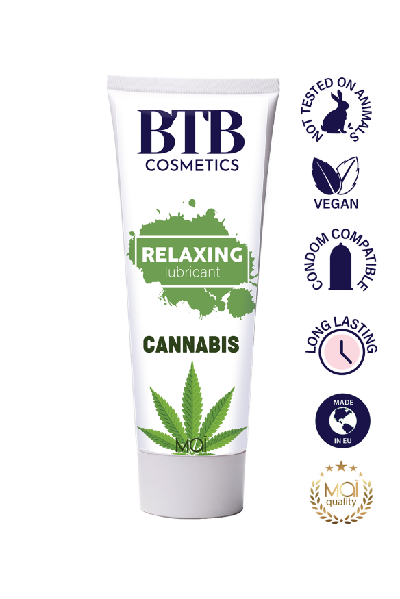 Лубрикант на водной основе BTB WATER BASED CANNABIS LUBRICANT 100ML