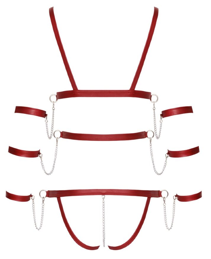 Боді - 2480514 Bad Kitty Strap Body, red - S