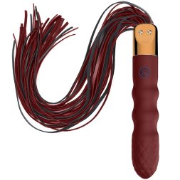 Оригінальна універсальна секс-іграшка 2в1: вібратор та флогер Virbating Flogger